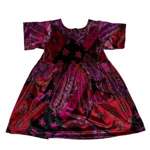 Ultra Violet Kids Velvet Short Sleeve Dress size 10